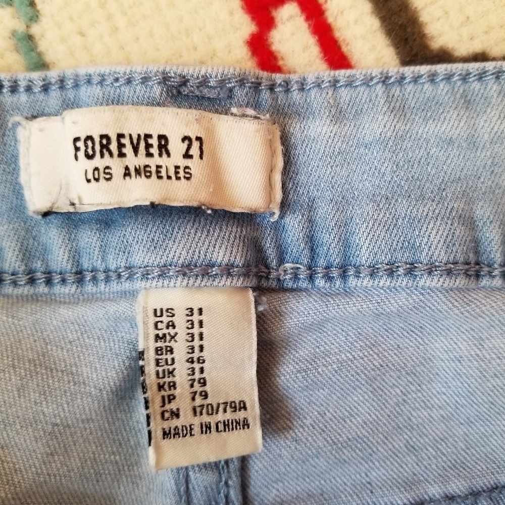 Forever 21 Buttonfly Jean Shorts - Picture 3 of 7